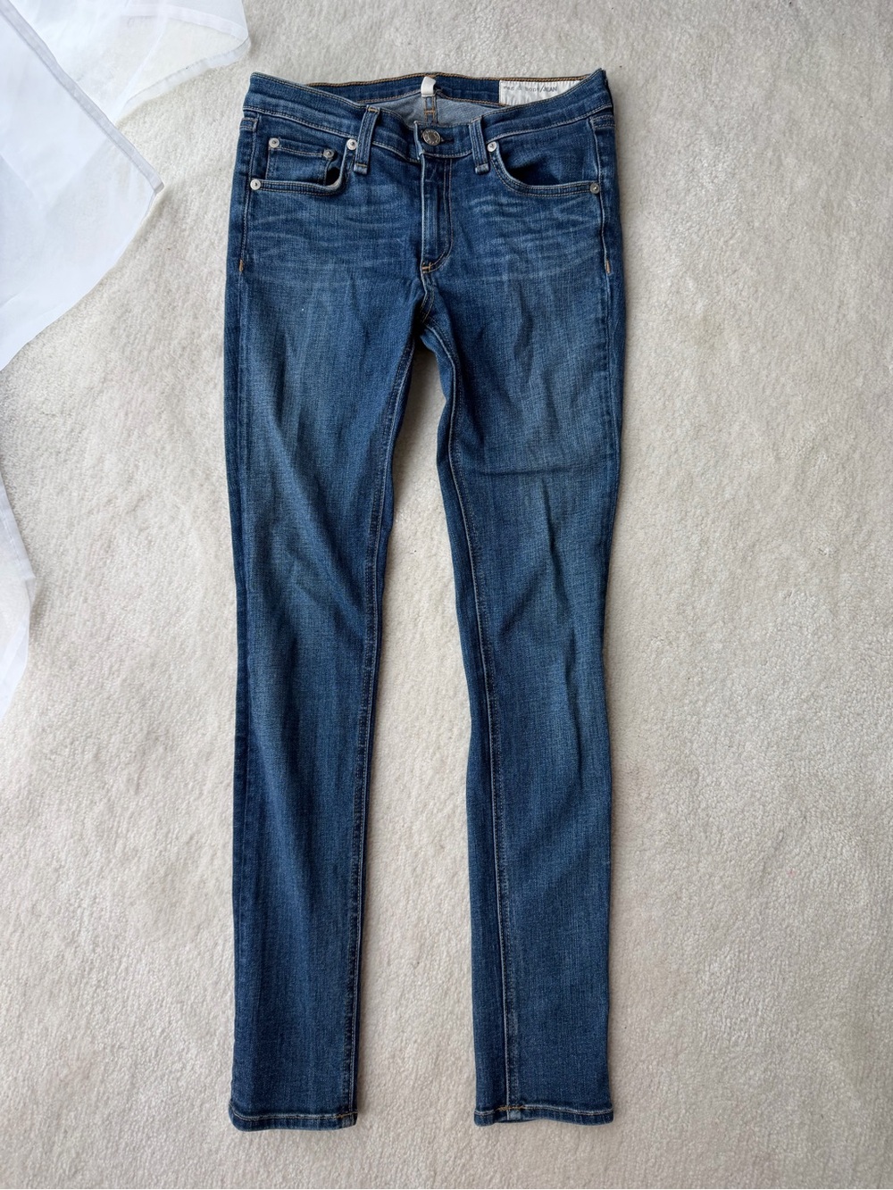 Rag & Bone Preston Dark Blue Skinny Jeans